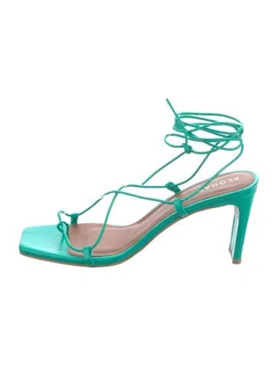 Pre-owned Alohas Leather Sandals In Green