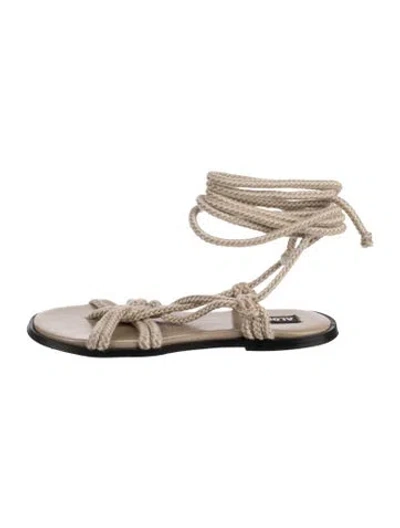 Pre-owned Alohas Leather Sandals In Neutral