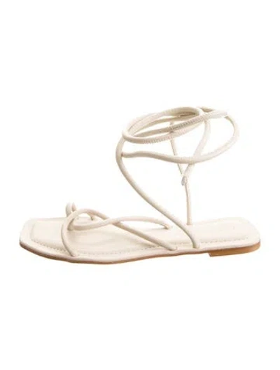 Pre-owned Alohas Leather Sandals In Neutral