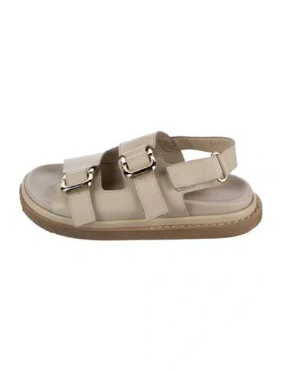 Pre-owned Alohas Leather Sandals In Neutrals