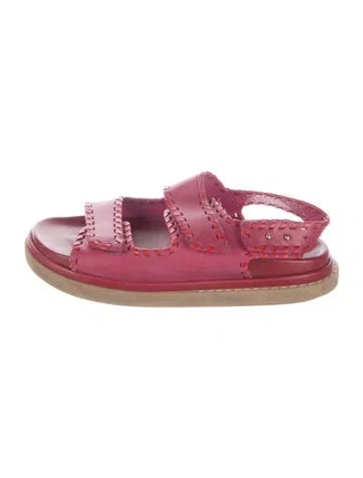 Pre-owned Alohas Leather Sandals In Purple