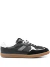 Alohas Leather Sneakers In Black