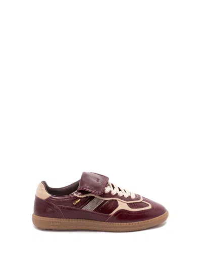 Alohas Tb.490 Club Patent Deep Burgundy Leather Sneakers In Brown