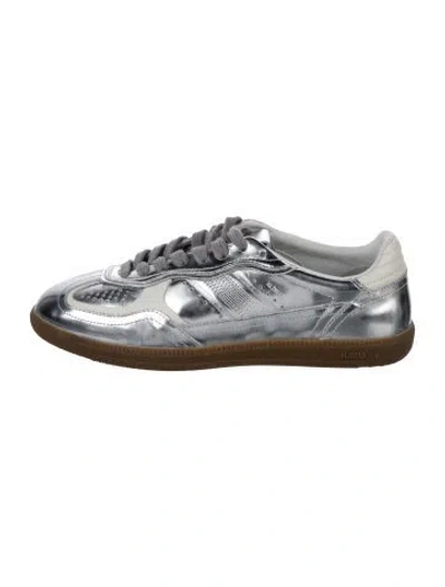 Pre-owned Alohas Leather Sneakers In Metallic/silver