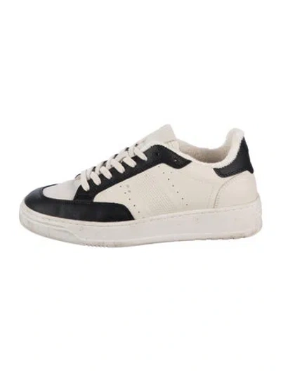 Pre-owned Alohas Leather Sneakers In Neutrals/white