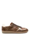 Alohas Womens Tb.490 Leopard-print Leather Low-top Trainers Soft Ta