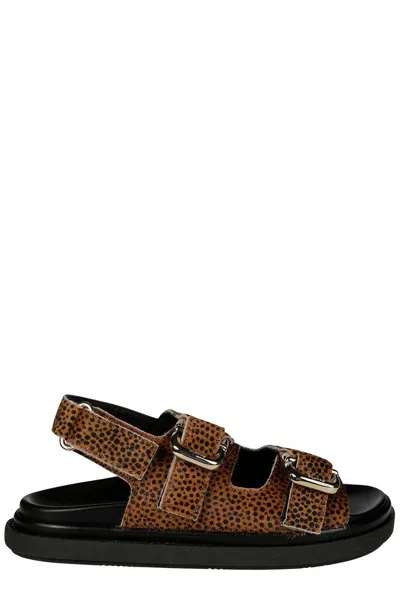 Alohas Leopard Printed Sandals In Multi