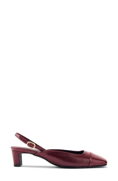 Alohas Lindy Slingback Pump In Burgundy