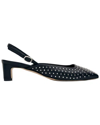 Alohas Lindy Studs Leather Pump In Black