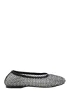 Alohas Mesh Upper Ballerinas With Shimmering Embellishments In Black