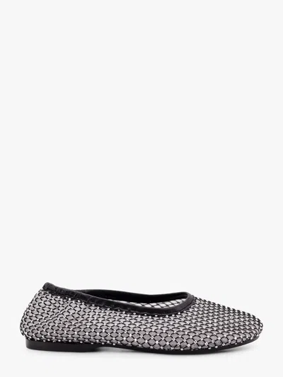 Alohas Lorain Mesh Ballerinas With Rhinestones Inserts In Black