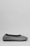 Alohas Mesh Upper Ballerinas With Shimmering Embellishments In Silver