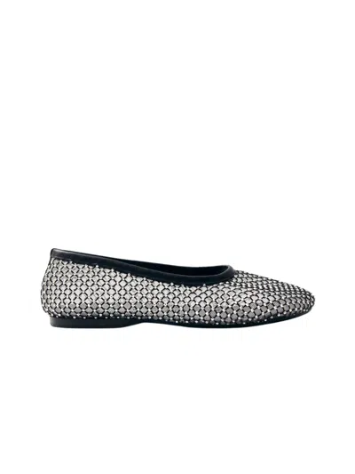 Alohas Lorain Mesh Glow Leather Ballet Flats By