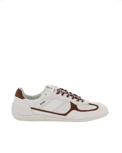 Alohas Low-top Suede Sneakers With Rounded Toe And Logo Detail In Animal Print