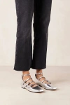 Alohas Luke Leather Ballet Flat In Shimmer Silver, Women's At Urban Outfitters