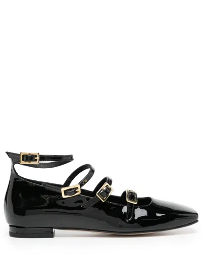 Alohas Luke Multi-strap Ballerina Shoes In 黑色