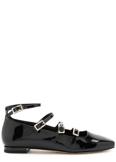 Alohas Luke Patent Leather Ballet Flats In Black