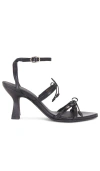 Alohas Woman Toe Strap Sandals Black Size 10 Soft Leather In 黑色