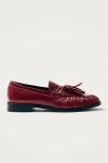 Alohas Marietta Onix Leather Loafer In Burgundy, Women's At Urban Outfitters