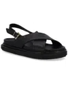 Alohas Marshmallow Leather Sandal In Black