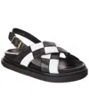 Alohas Marshmallow Leather Sandal In Black