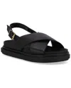 Alohas Marshmallow Leather Sandal In Black