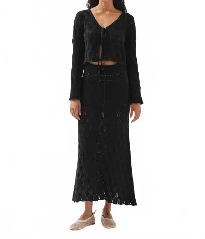 Alohas Mauver Tricot Skirt In Black
