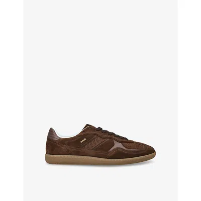 Alohas Mens Mid Brown Tb.490 Rife Suede Low-top Trainers Eur 42 / 8 Uk