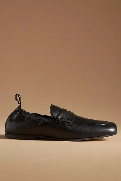 Alohas Milada Leather Loafers In Black