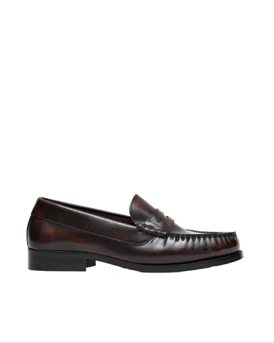 Alohas Mocassino Rivet Brushed Coffee Brown