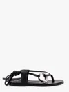 Alohas Morosia Leather Thong Sandals With Metal Ring