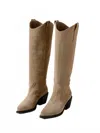 Alohas Mount Desert Cowboy Boots In Taupe In Gray
