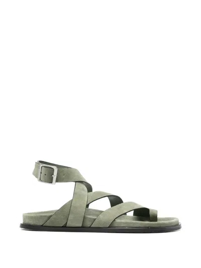 Alohas Multi-strap Buckled Sandals In Green