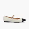 Alohas Musa Mary Jane Cap Toe Flat In Black
