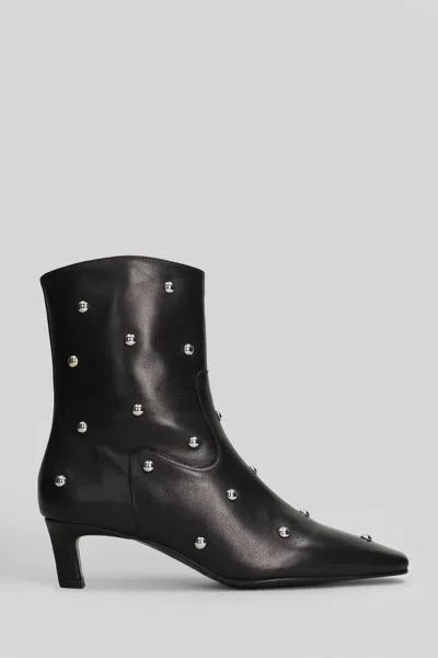 Alohas Nash High Heels Ankle Boots In Black