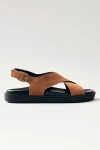 Alohas Nico Leather Slingback Sandal In Brown, Women's At Urban Outfitters