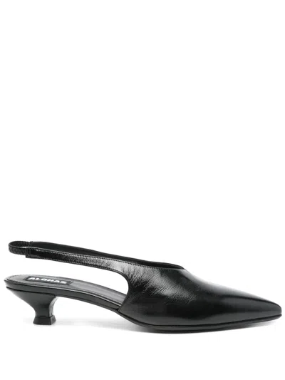 ALOHAS ALOHAS EROS BLACK LEATHER MULES