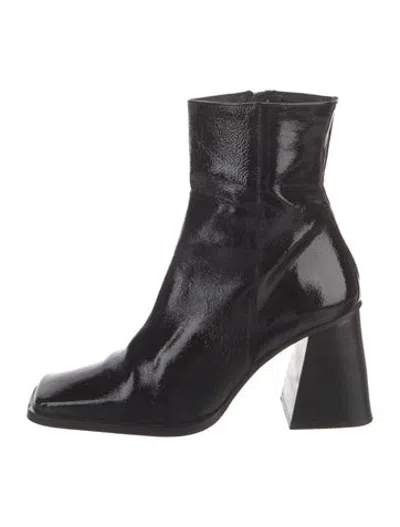 Pre-owned Alohas Patent Leather Boots In Black
