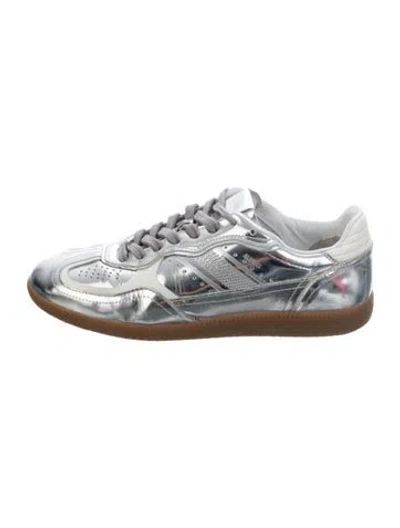 Pre-owned Alohas Patent Leather Sneakers In Metallic/silver