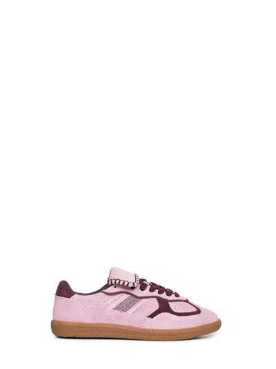 Alohas Tb.490 Club Suede Pink Leather Sneakers Altezza Tacco 2 Cm In Multi