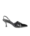 Alohas Black Patent Leather Joelle Slingback Pumps In Black