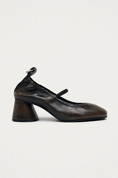 Alohas Rhiane Leather Pumps Shoe In Vintage Effect Brown, Women's At Urban Outfitters