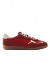 Alohas Rife Sheen Leather Sneakers Sheen Red In Red
