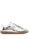 Alohas Tb.490 Rife Shimmer Metallic Leather Sneakers In Silver