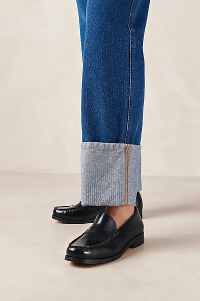 Alohas Rivet Leather Loafer In Black, Women's At Urban Outfitters