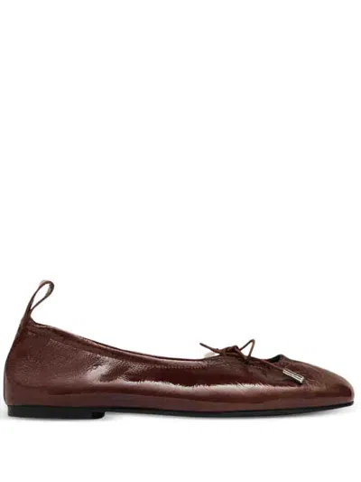 Alohas Rosalid Ballet Flats Woman Brown In Pattern