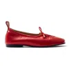 Alohas Leather Rosalind Ballerinas In Red