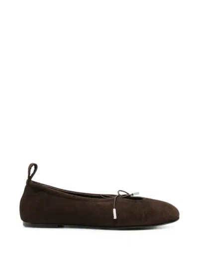 Alohas Rosalind Bow-detail Ballet Flats In Brown