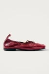 Alohas Rosalind Leather Ballet Flats In Burgundy, Women's At Urban Outfitters