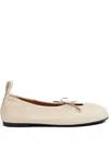 Alohas Rosalind Leather Ballet Flats In Neutral